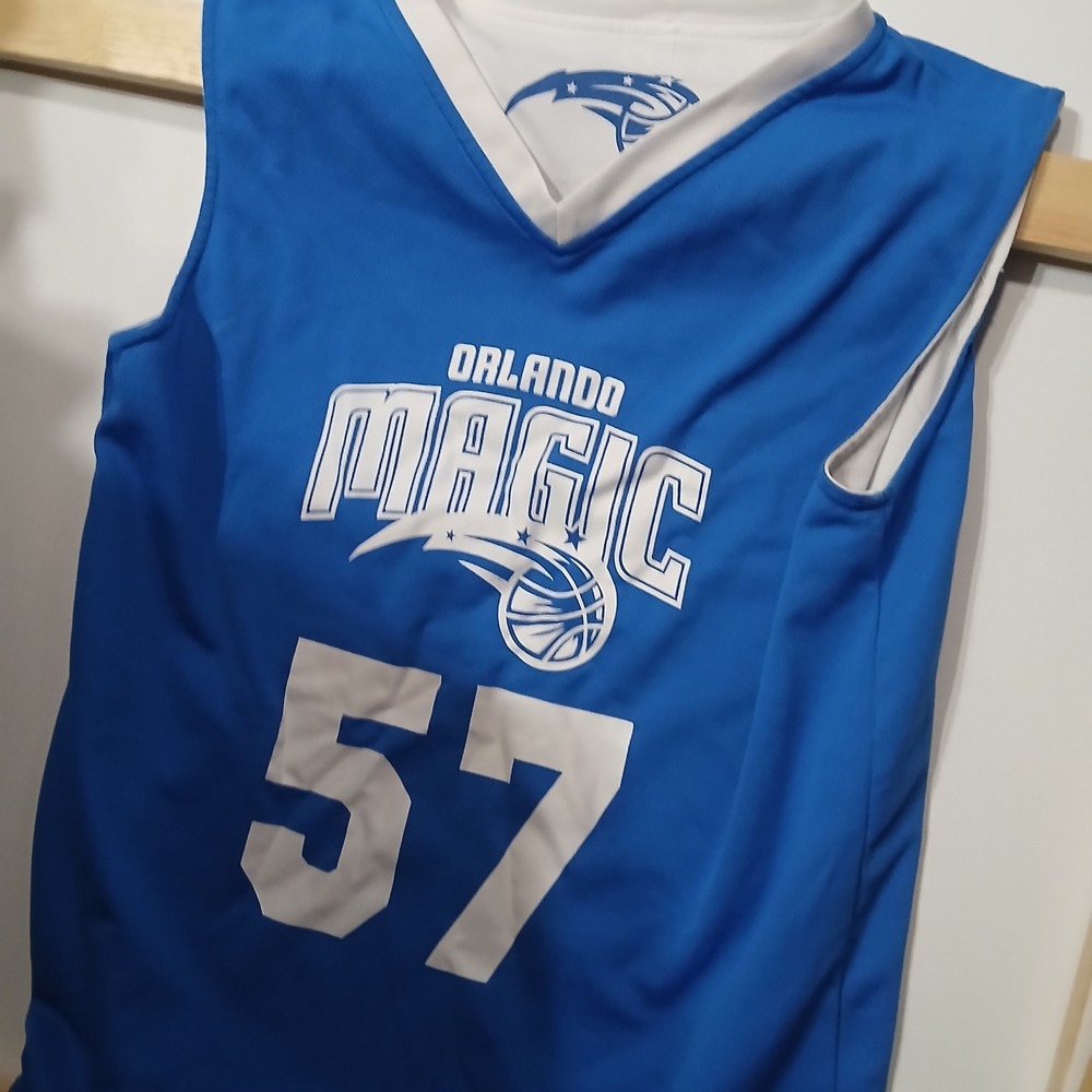 Orlando Magic Reversible Basketball Jersey Number 57 Blue‎ White Kids
